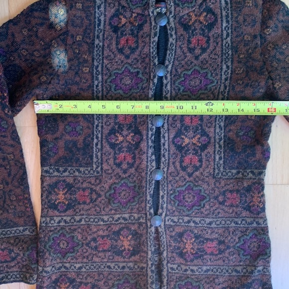 Invisible World 100% ALPACA CARDIGAN SWEATER size xs - Picture 13 of 14